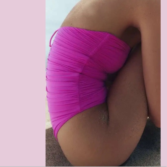 Zara Other - ZARA NEW WOMEN DRAPED SWIMSUIT REF. FUCHSIA | 2910/006